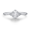 Romantic Wedding Ring Natural Diamond Grown Diamond Fine Jewelry Wedding Band 