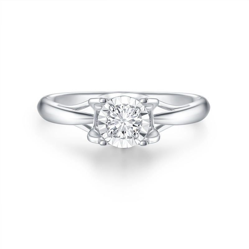 White Gold Engagement Wedding Lab Grown Diamond Ring for Sale