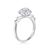 Romantic Wedding Ring Natural Diamond Grown Diamond Fine Couple Promise Rings Set